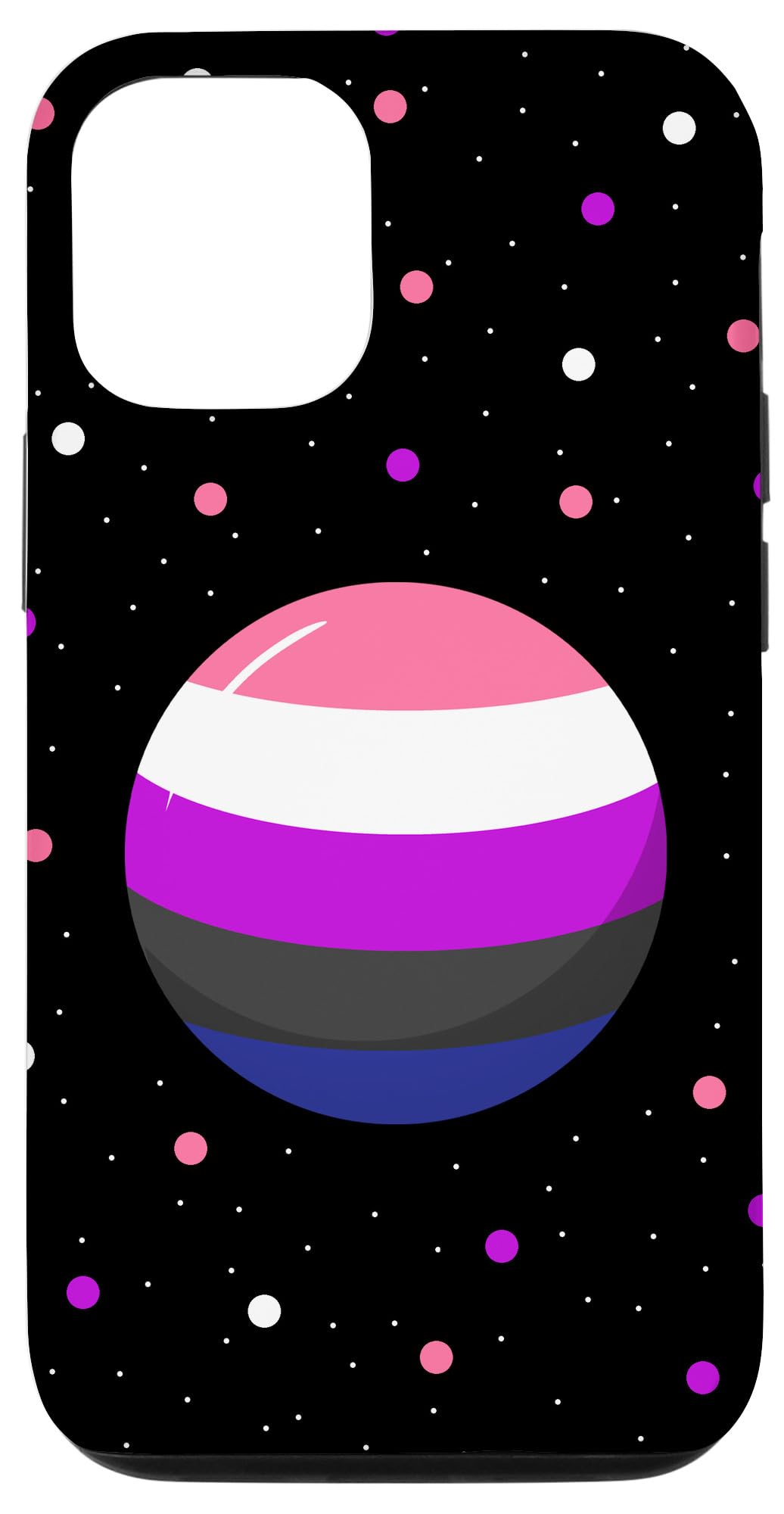 Genderfluid Space Planet Genderfluid Pride Case for iPhone 12/12 Pro