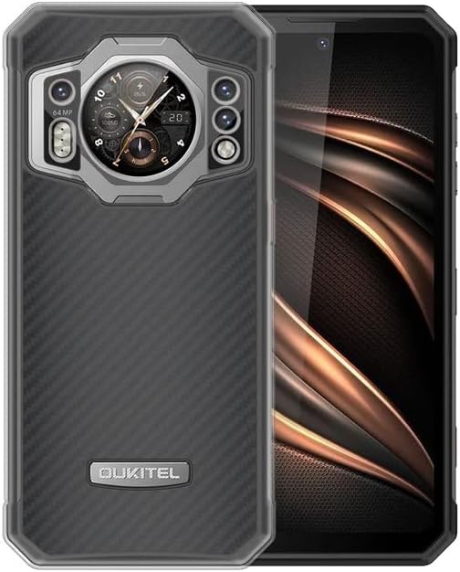 Miniatura 9 de Funda para Oukitel WP21 + Protector de pantalla de vidrio Película Templada - Transparente Silicona Suave Flexible Bumper a prueba de golpes TPU