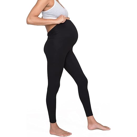 Maternity Leggings Buttery Soft Black