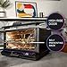 GE Profile Smart Oven with No Preheat, 11-in-1 Countertop Oven including Air Fry, Warm, Toast, Broil, Roast, Pastry, Reheat, and more, WiFi and Smart Connected, Black