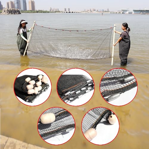 BasicGear Seine Net, 4ft x 12ft, Commercial and Recreational - image 2