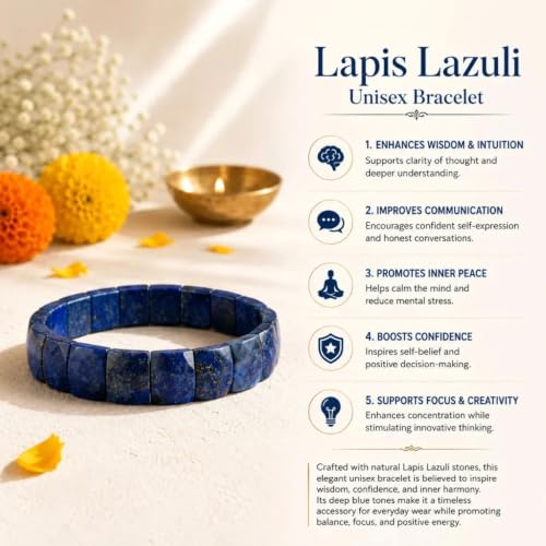 Image of Beaded Bracelet for Men & Women | Stretchable Handmade Prayer Meditation Yoga Wrist Bracelet | Stylish Everyday Wear | Free Size
