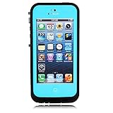 iPhone 5 Waterproof Case, iPhone 5S Waterproof Case, Zoumba Waterproof Shockproof Full Body Skin Case Cover Pouch for iPhone 5 Multi Purpose Protective Skin for water, shock, snow, dirt (Teal)