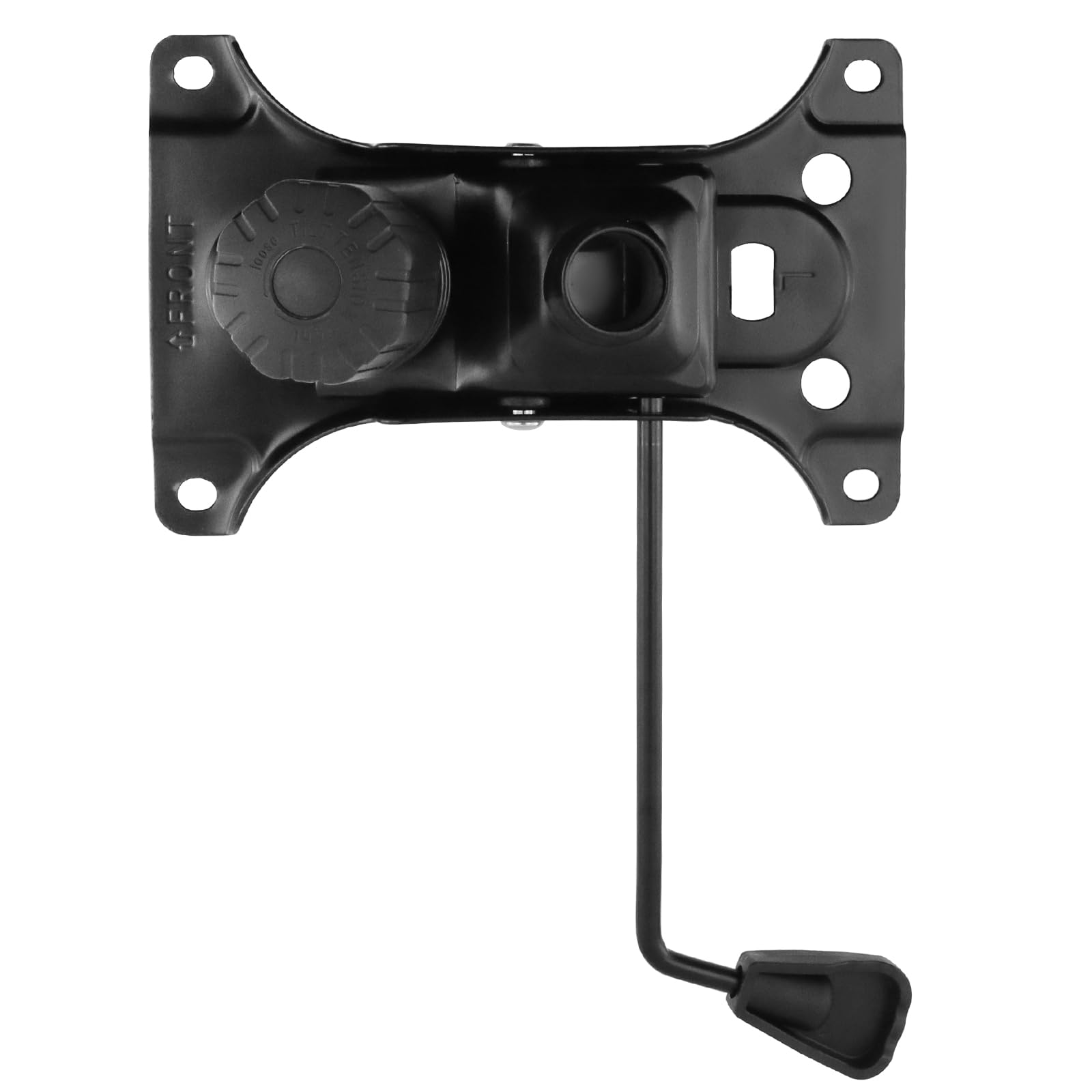 Photo 1 of Wealrit Office Chair Tilt Base, Heavy Duty Control Lift Mechanism Black Swivel Base Plate 8.3" x 5.1" Mouting Holes Dimension Office Chair Parts Replacement