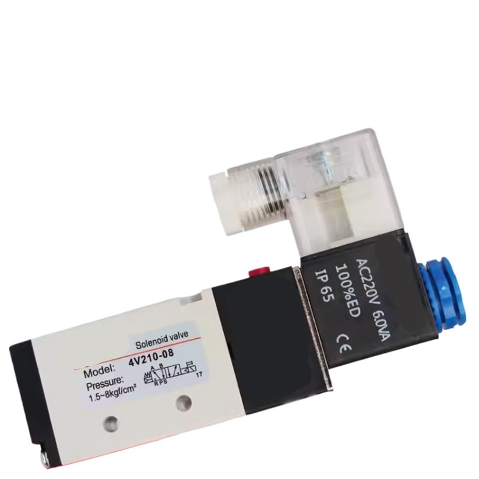 1pc 4V210 Pneumatic Solenoid Valve 4V310-10 Electromagnetic Control Valve 4V110-06 Two Position Five Way Switching Valve(4V110-06 AC220V)