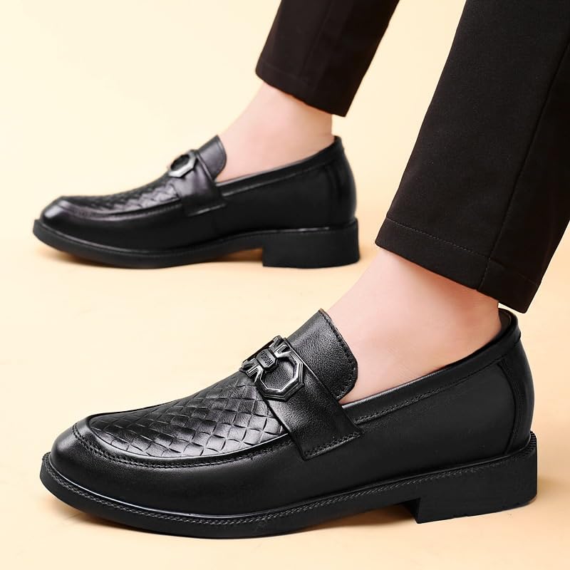Men's Slip-Ons Loafers Mens Fashion Luxury Formal Business Dress Shoes Mens Classic Leather Oxford Shoes3