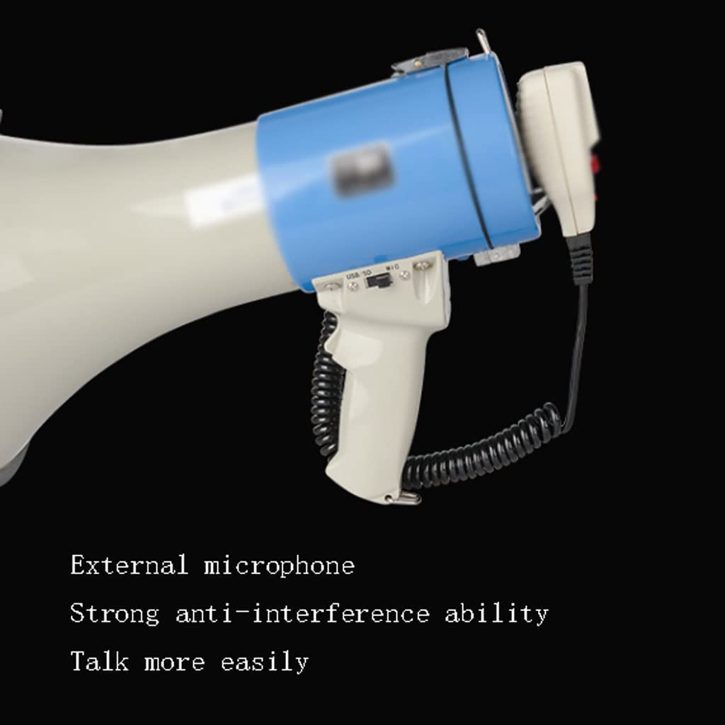 Amazon.co.jp: 拡声器 Megaphones 取り外し可能なマイク、50w