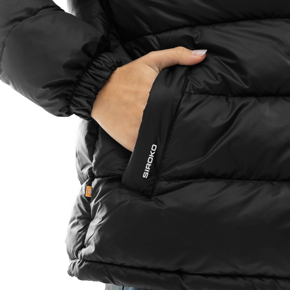 SIROKO Chaqueta acolchada lifestyle Tacca-W Negro