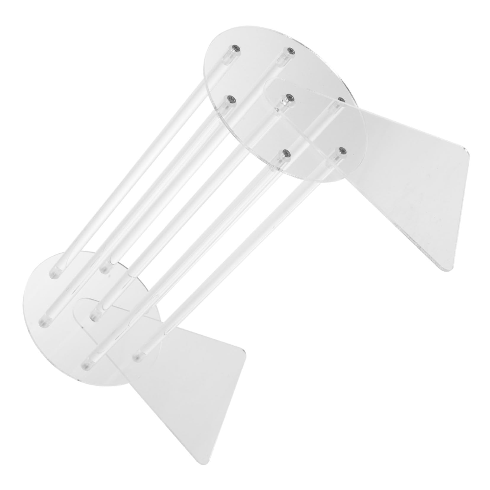 Baluue Halterung für Stirnband Display aus Acryl mit Stabiler Basis und Drehbarem Design Haargummi Displayhalter für Schreibtisch und Zuhause zur Ordentlichen Aufbewahrung