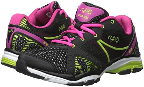 Ryka Women's Vida RZX Cross-Training Shoe, Black/Ryka Pink/Lime Blaze, 5.5 M US | Image 6