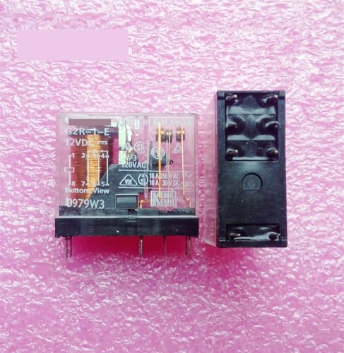Relé G2R-1-E-DC12V de 8 pines y 16A interruptor electromagnético electrónico de potencia 3