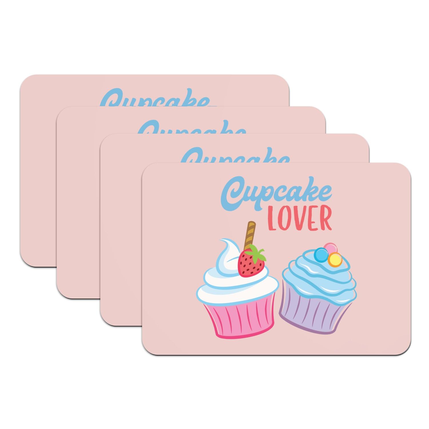 Sets de table rose cupcake antidérapants pour un goûter réussi