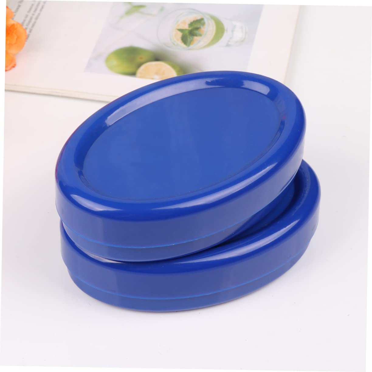 2piezas Organizador De Clips Magnético De Azul Caja De Almacenamiento Para y Escuela