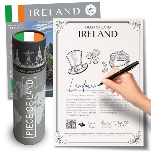 Irish Gifts for Men and Women | Real Piece of Ireland | Unusual Ireland Gifts | Blank Certificate to...