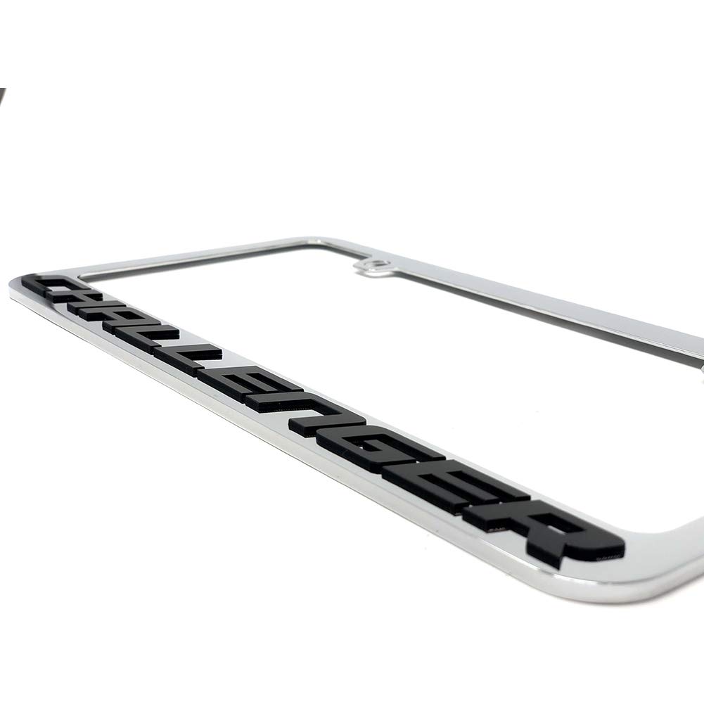 Blackout License Plate Frame – For Dodge Challenger (Black, CH54900)