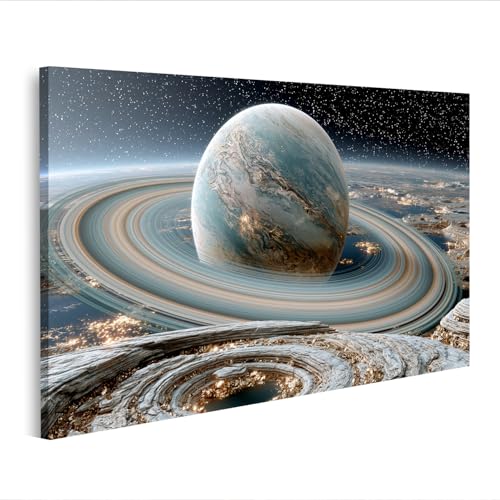 Impression sur toile fascinante planète glacée islandburner J2