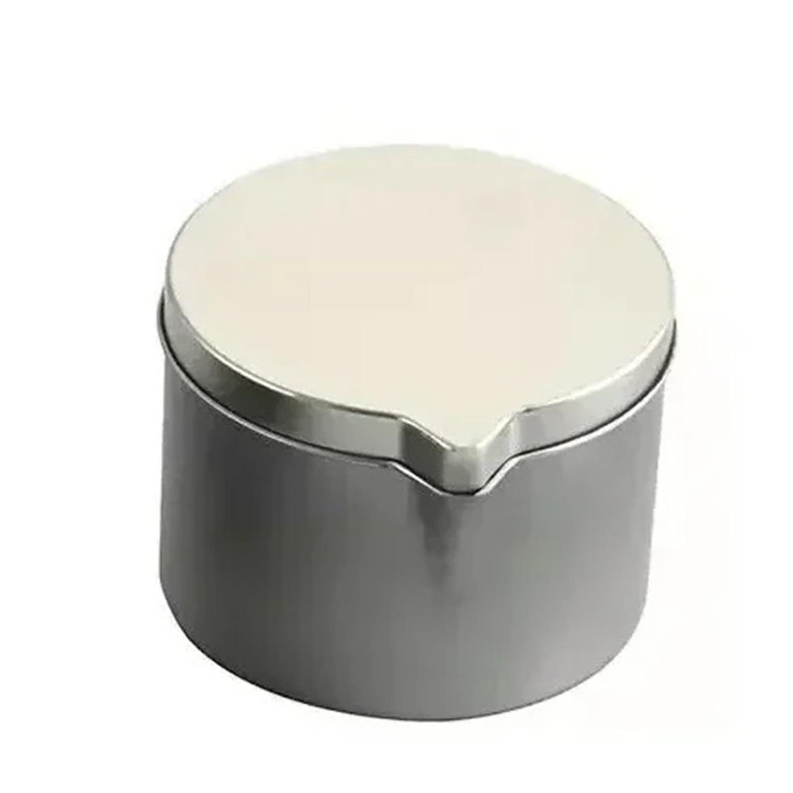 WJLYDM Metal Tins With Pour Spout For DIY Candle Making 12PCS Silver Black Empty Storage Box Cans Container(2oz Silver)