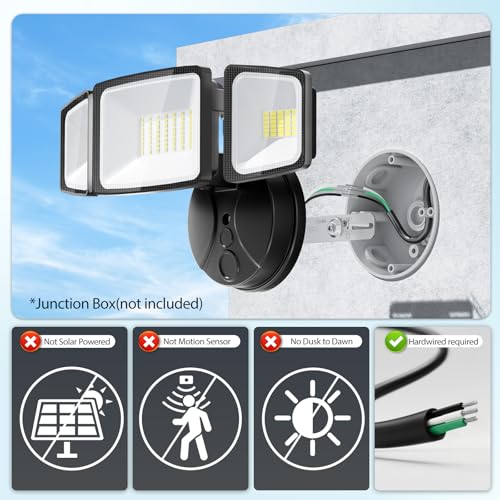 Onforu 2 Pack 60W Adjustable Flood Lights