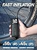 GPUTEK HT10 Bike Tire Electric Air Pump: Fast Inflation Portable Bicycle Pump for Presta and Schrader Valve, 150 Psi High Pressure Tire Inflator with Digital Gauge for Road Bike, Mountain Bike, E-Bike #1