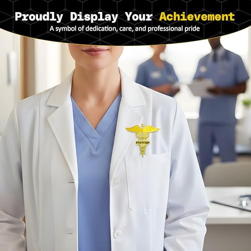 Image of Premium PMHNP Pin Psychiatric Nurse Practitioner Gift - 1 inch x 1 inch Size Nursing Graduation, Pinning Ceremony, Mental health provider, Psych NP