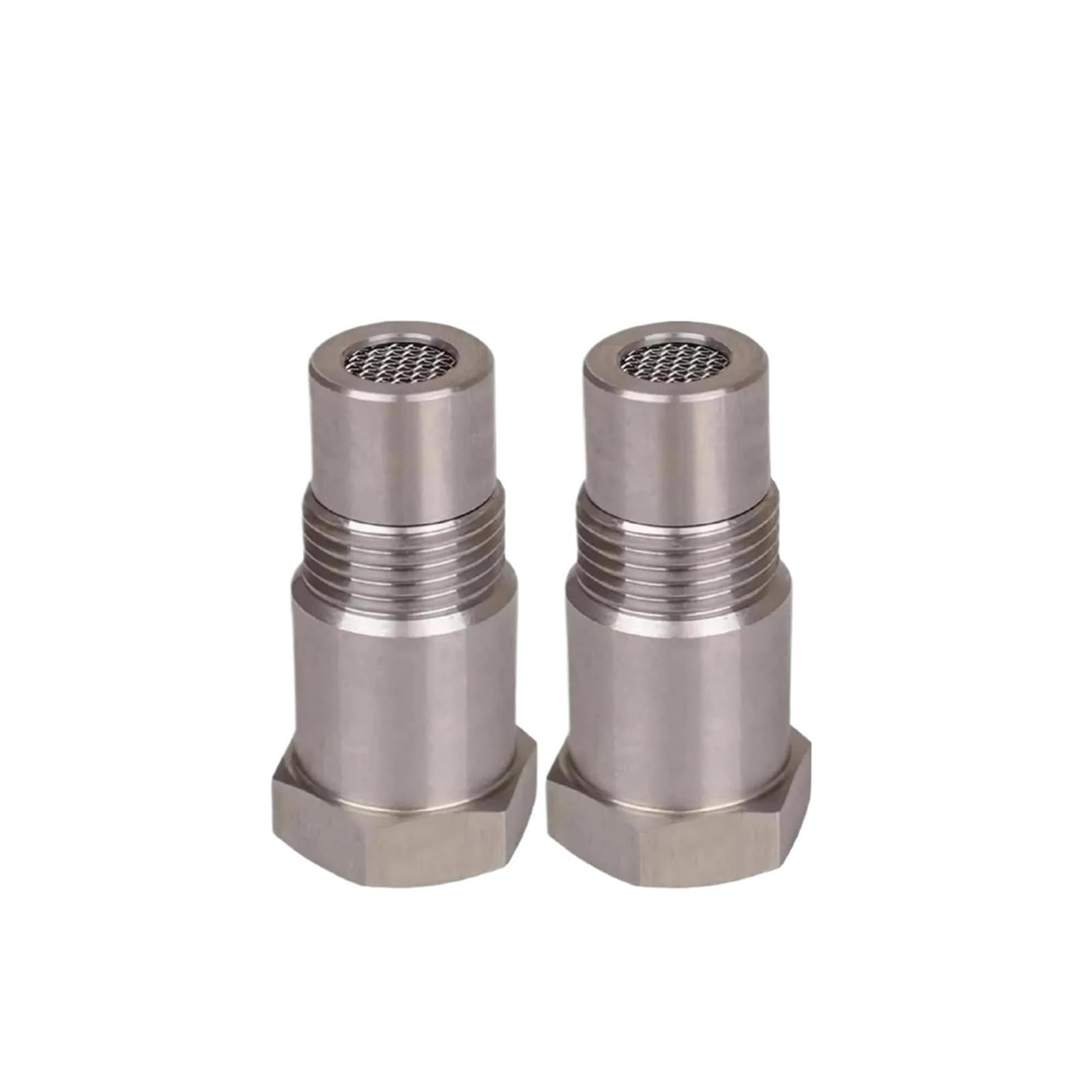 2Pcs M18x1.5 Stainless Steel Adapter Filter Connectors, Threaded Sensor Adapters