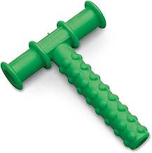 Safe-O-Kid® Non-Toxic Speech Therapy Tool – BPA-Free Pure Silicone Chewy Tube for Toddlers | Develops Biting Skills Safely | T-Shape (Green, Pack of 1)