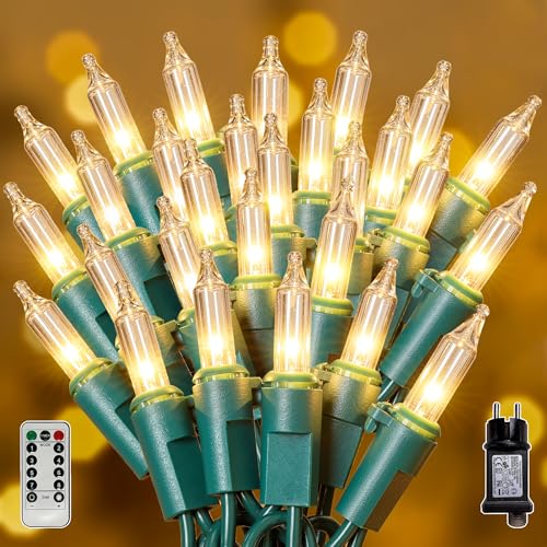 Soagrc LED Lichterkette Außen 300 LED 15m Warmweiß, Wasserdicht IP44...