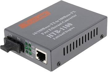 CALANDIS® 100Mbps External Ethernet Media Converter Multi-Mode Dual-Fiber Transceiver : Amazon.in: Computers & Accessories