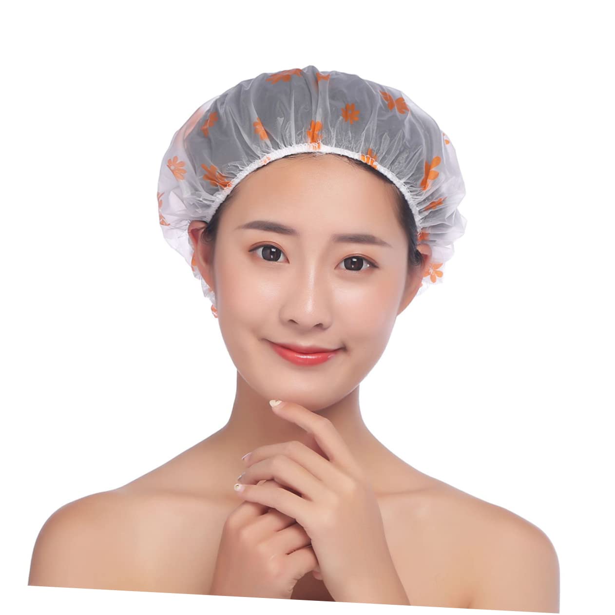 Baluue 40stücke Wasserdichte Duschhaube Für Damen Bedruckte Wiederverwendbare Badekappen Für Spa Salon Und Zuhause Schützen Haar Beim Duschen Und Kochen