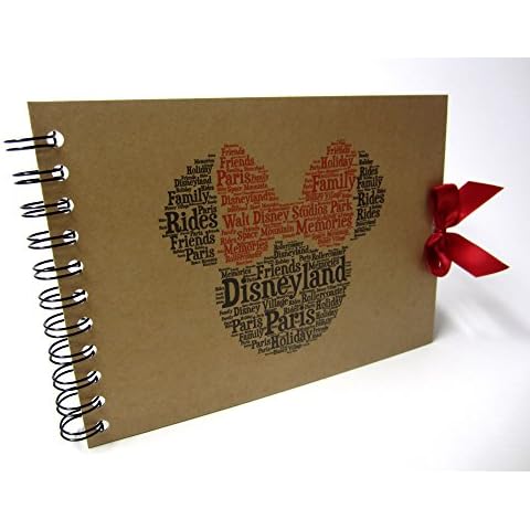 Disney Autograph Book, Mickey or Minnie Mouse, Disney Land or Disneyworld, A5 Size (A5 Minnie (Paris)) Cover