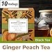 Premium Organic Holiday Tea Bag Sampler Gift Box - 90 Bags 9 Exotic Flavors Herbal Orange Spice, Mango, Earl Grey, Pomegranate, Peach, Green, Ginger Peach, Lemon Ginger, Acai Berry