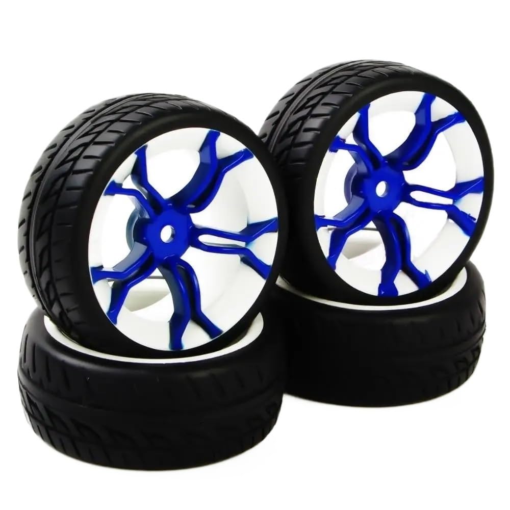 Cerchioni in gomma RC da 4 pezzi Ruote compatibili con modelli da corsa su strada Scala 1:10 PP0150 MPNWB 12mm esagonale