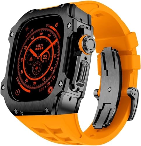 CEKGDB ȃXeXX`[vP[X + tbfSvoh Mod LbgAApple Watch Ultra 2 49mm YX|[cohANZT[p(C,Ultra 49MM)