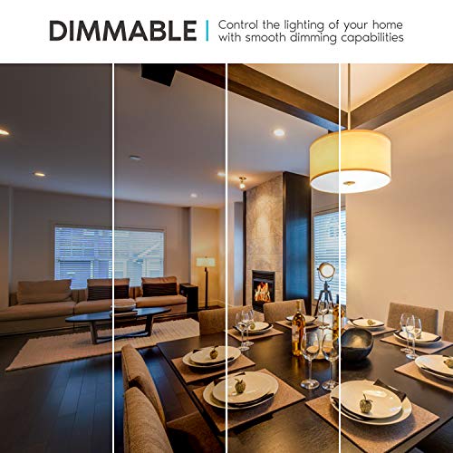 Image of LUXRITE A19 LED Light Bulbs 100 Watt Equivalent Dimmable, 2700K Warm White, 1600 Lumens, Enclosed Fixture Rated, Standard LED Bulbs 15W, Energy Star, E26 Medium Base - Indoor and Outdoor (16 Pack)