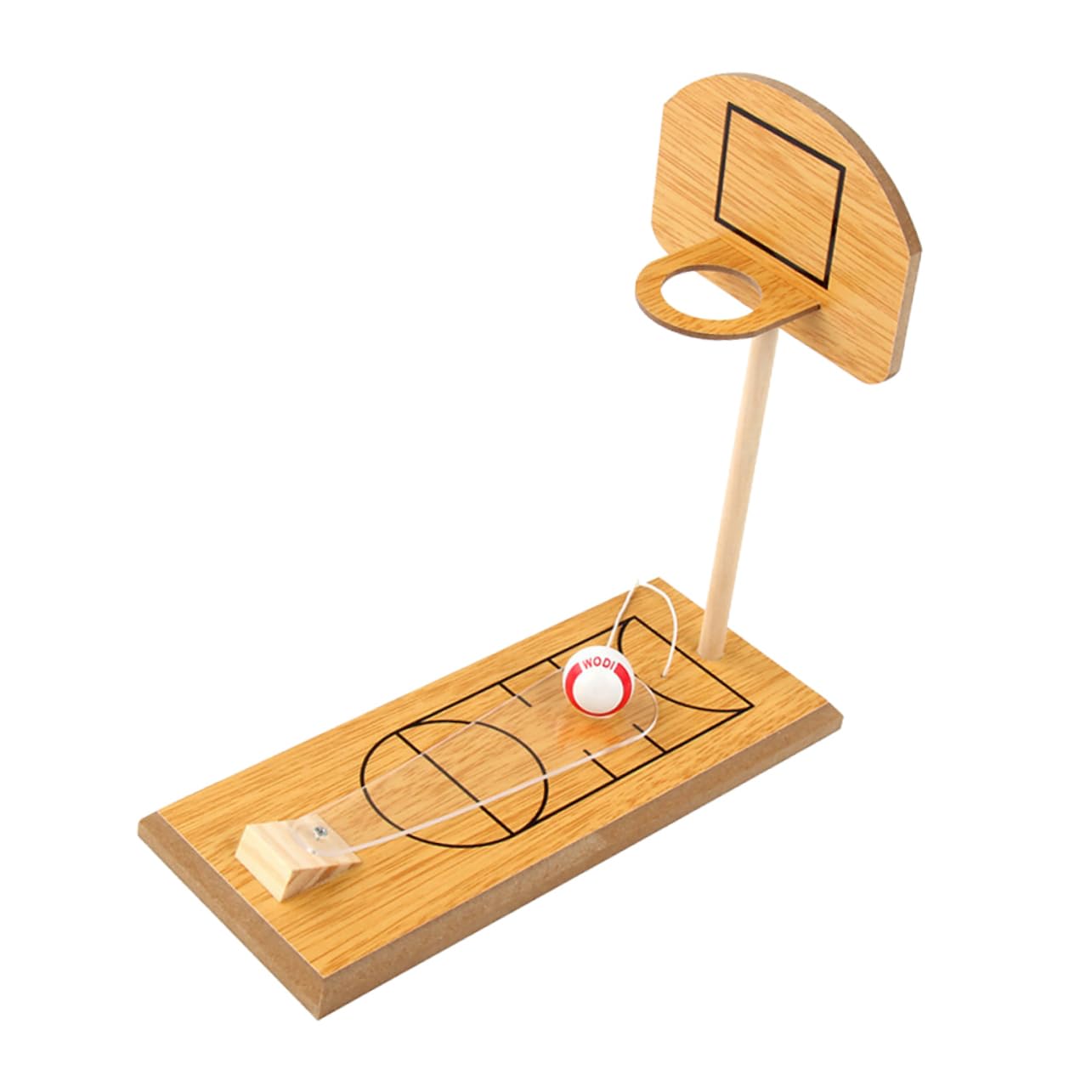 CORHAD Wooden Mini Basketball Shooting Machine Interactive Props for Boys Parent-Child Interactive Game Toy