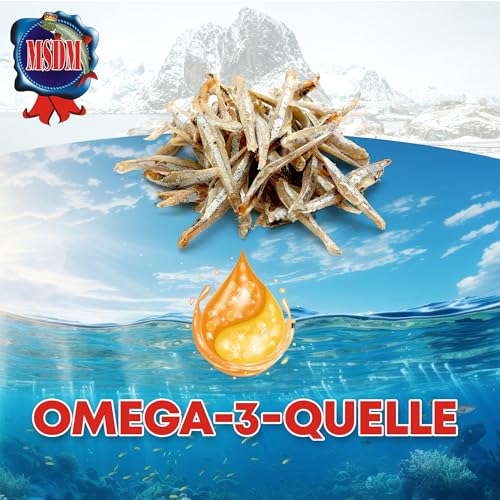 Pazifische Sardellen 1kg - Fisch Jerky I High Protein I Snacks I Trockenfisch Omega 3 I Beef Jerky, Trockenfleisch & Chips Snack Alternative