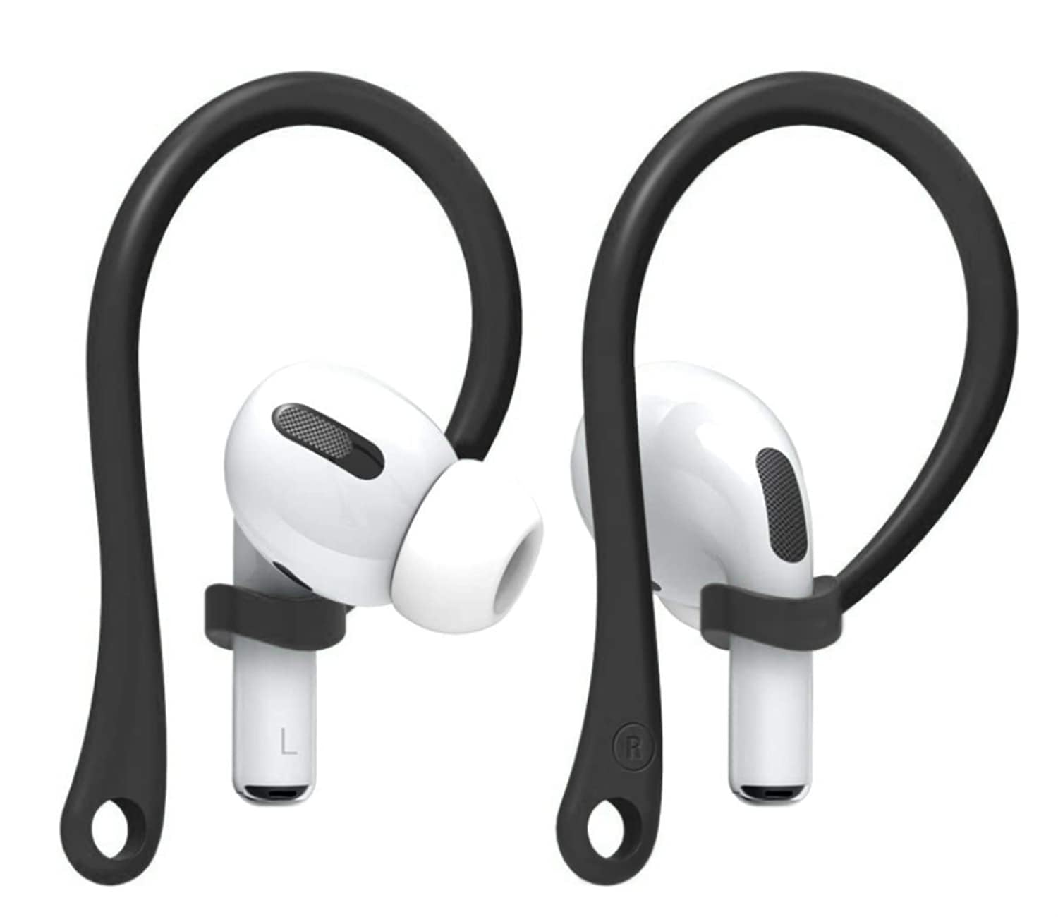 Khazna Ear Hooks Designed for Apple Air Pods 1, 2 and Pro, (2 Pcs) Ergonomic Design and Durable TPU Construction, Perfect for Exercising Running Jogging Cycling and Gym Gift for Friends and Family