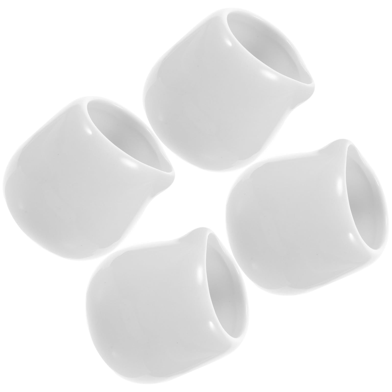 Saucières céramique blanche tasses à sauce sans anse pour éviter les taches sur la nappe