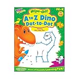 Trend Enterprises A to Z Dino Dot to Dot Dino Mite Pals Wipe Off Book Novelty