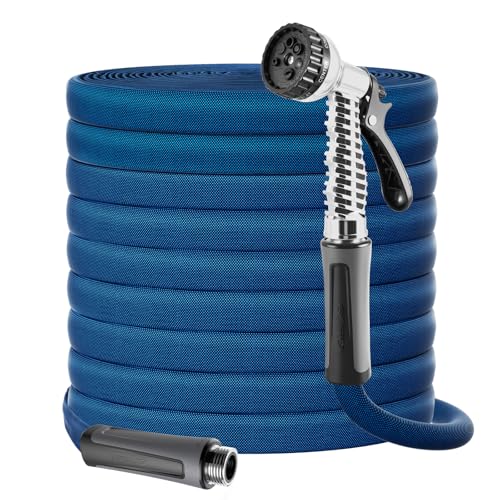 Gotron Water Hose 125ft, Non-Expanding Outdoor Garden Hose, Lightweight, Flexible and Drinking Water Pipe for RV, Outdoor, Yard, Lawn, 125 foot x 5/8