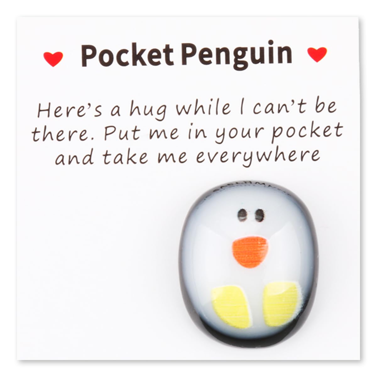 Pocket Penguin Hug, Mini Cute Penguin Gifts Encourage Keepsake Ornament for Lover Friends Family