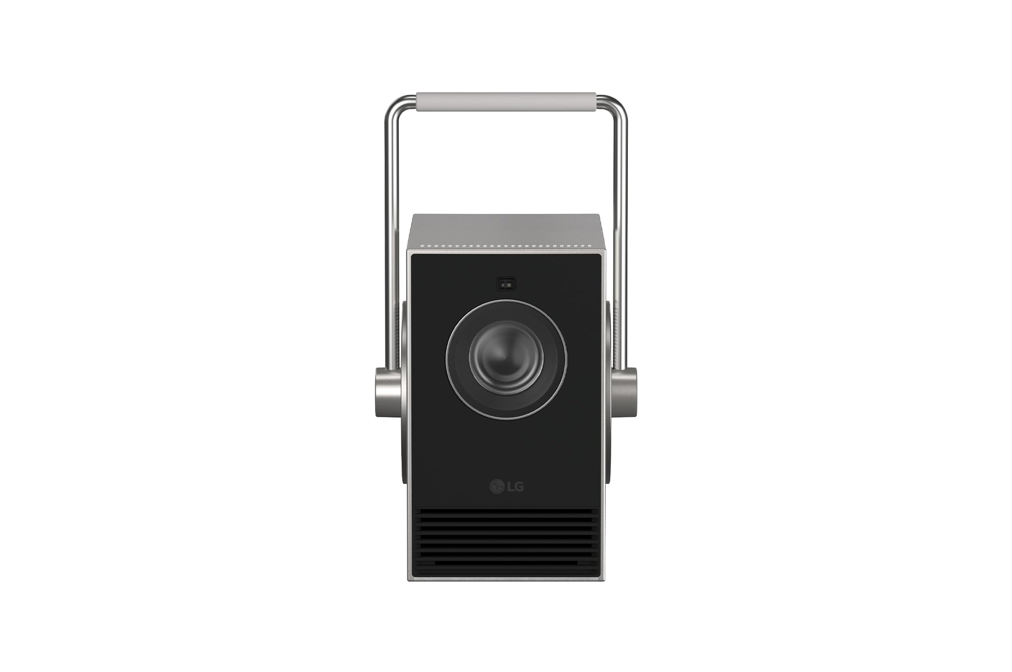 LG CineBeam Q Projecteur 4K UHD, 600 Lumens ANSI, Contraste 450 000:1, Laser RGB Triple, Design Compact avec Poignée Rotative 360 Degrés, Écran jusqu'à 120 Pouces, Modèle PU600U
