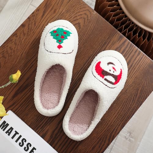 Image of Slippers for Women Men Fuzzy Memory Foam Slipper Fluffy Winter Soft Warm Slip On House Shoes