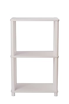 オープンシェルフ 伸縮 3段 収納棚 本棚 収納ラック スリム【ホワイト】 Amazon｜スリムラック オープンラック 棚 シェルフ 本棚