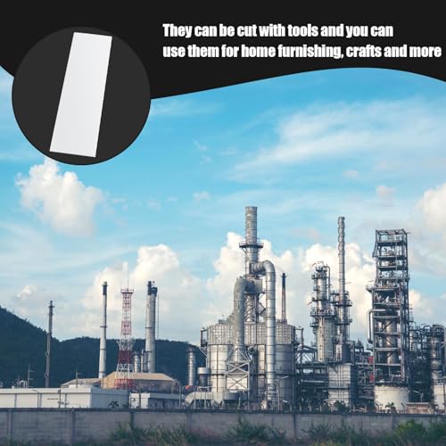 Image of Threehoney 1 Pcs White HDPE Sheet 1 /4 inch Thick 12 x 48 Inch, HDPE Plastic Sheet High Density Polyethylene Board Flexible Solid Plastic Block for DIY Projects Crafts Machining Home