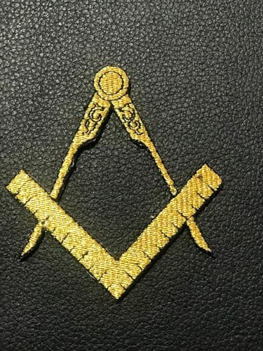 Masonic Regalia MM/WM and provincial Apron Briefcase with Yellow Square and Compass2