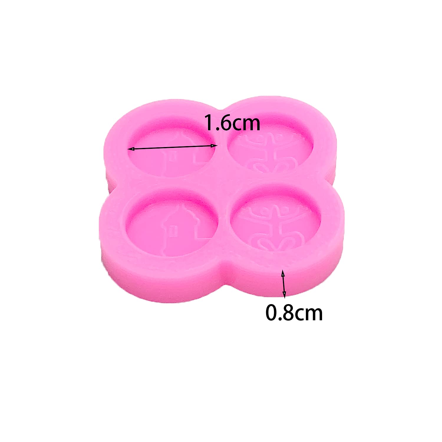 Shiny Glossy Puerto Rico Flag Coqui Taino Shape Silicone Molds For Diy Craft Keychain Polymer Clay Mold Epoxy Pendant Resin Crafting Making Backpack Cake Decor Fondant Mould