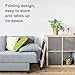 ACSTEP Folding Step Stool 2 Step Ladder Heavy Duty Metal stepping Stools for Adults with Anti-Slip Wide Pedal Lightweight Portable Collapsible Small Stool Kitchen Folding Mini Ladder 330Ibs White