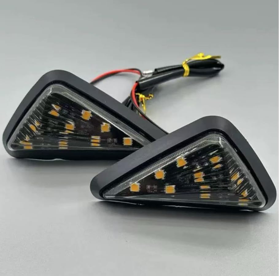Amazon | 2個セット LED片側9個 バイク用汎用 ウインカー サイド