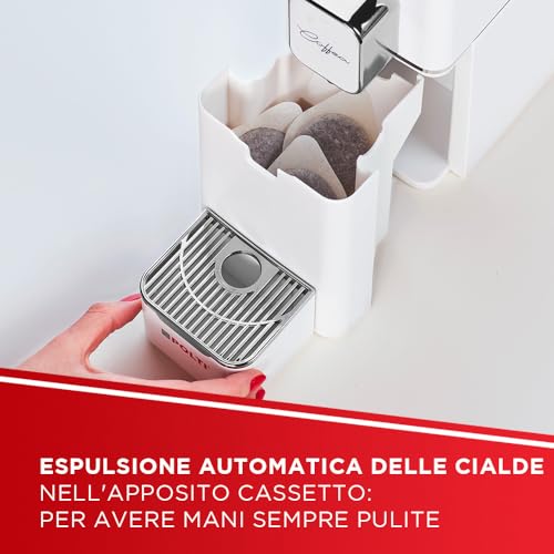 Polti Coffea S15W, Macchina per Caffè Espresso, Compatibile con Cialde E.S.E. 44 mm, Serbatoio 0.85L, Pressione Pompa 19 bar, Bianco - immagine 6